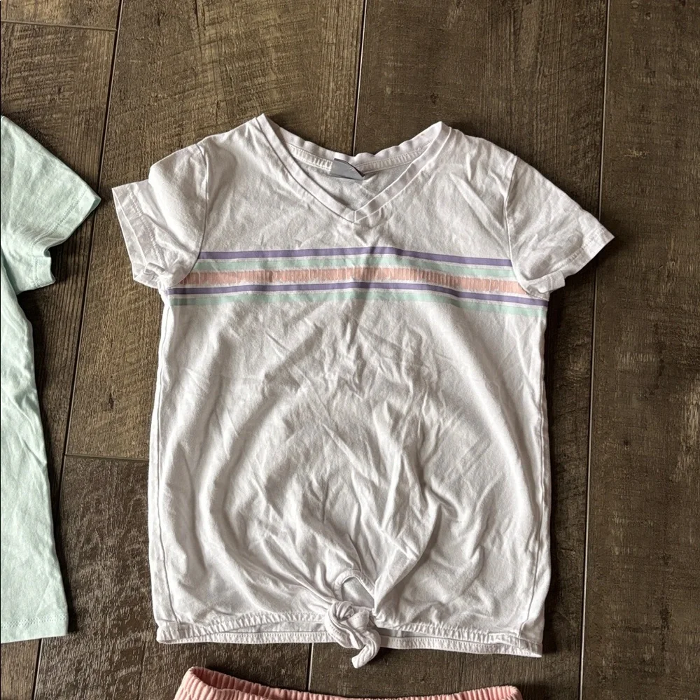 4pc Puma tops and shorts Mint, White, Gray, and Pink size 7/8 Mix & Match - Picture 4 of 15